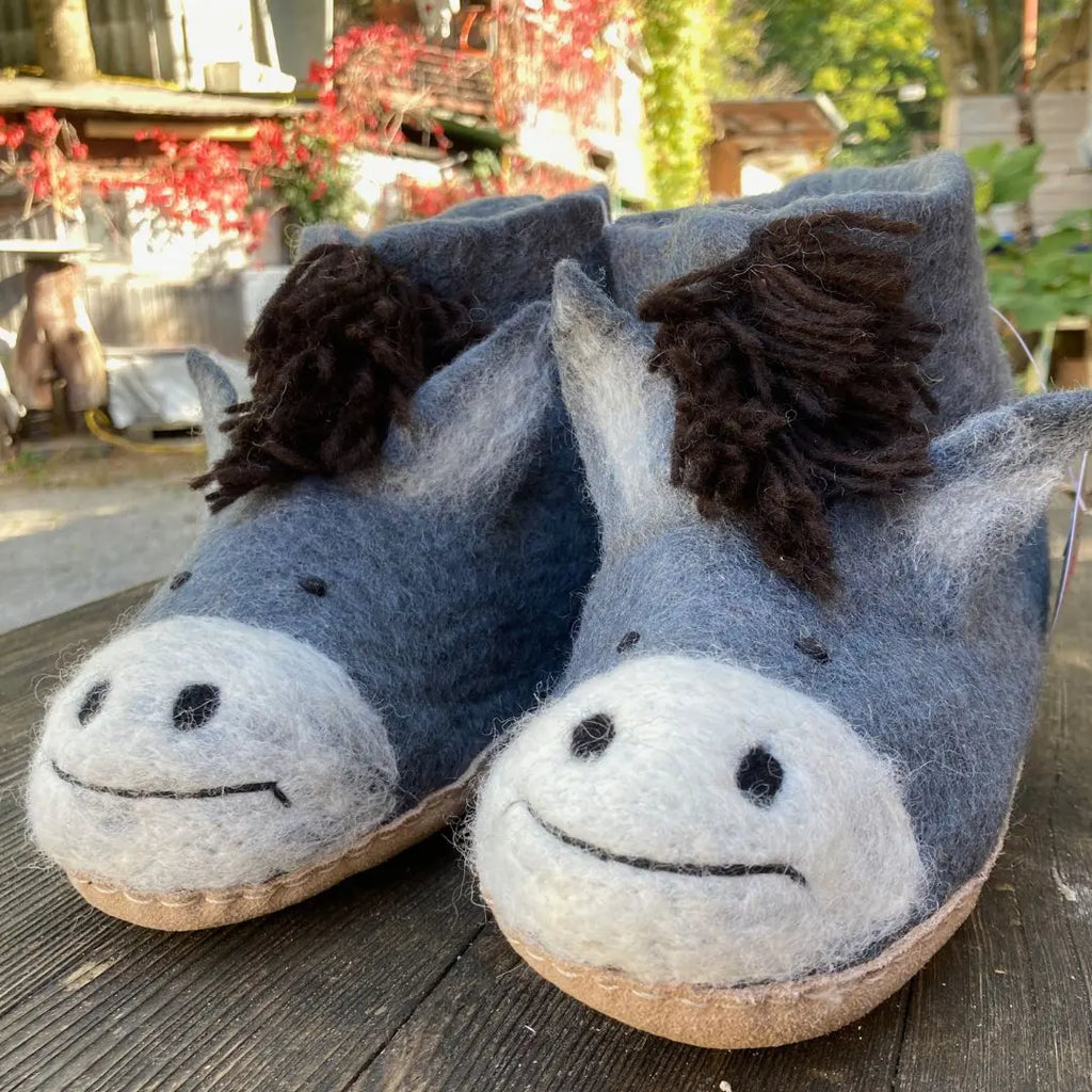 Esel Filzpantoffeln Boots