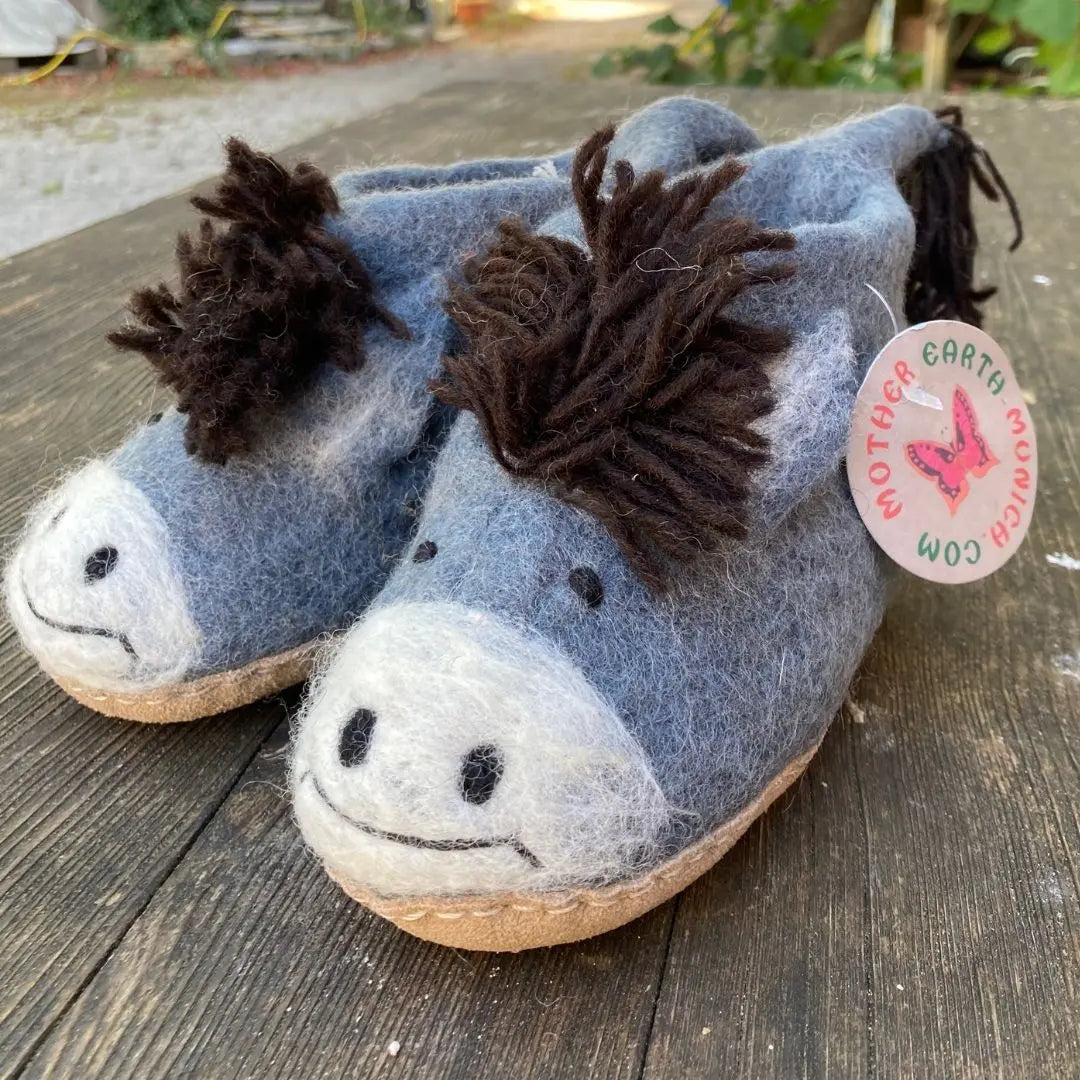 Esel Filzpantoffeln Boots