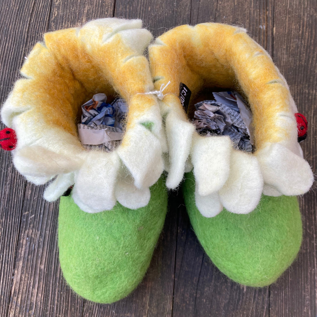 Gänseblümchen Marienkäfer Boots