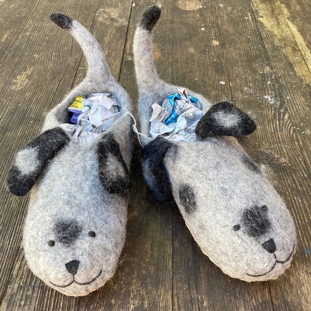 Hunde Filzpantoffeln