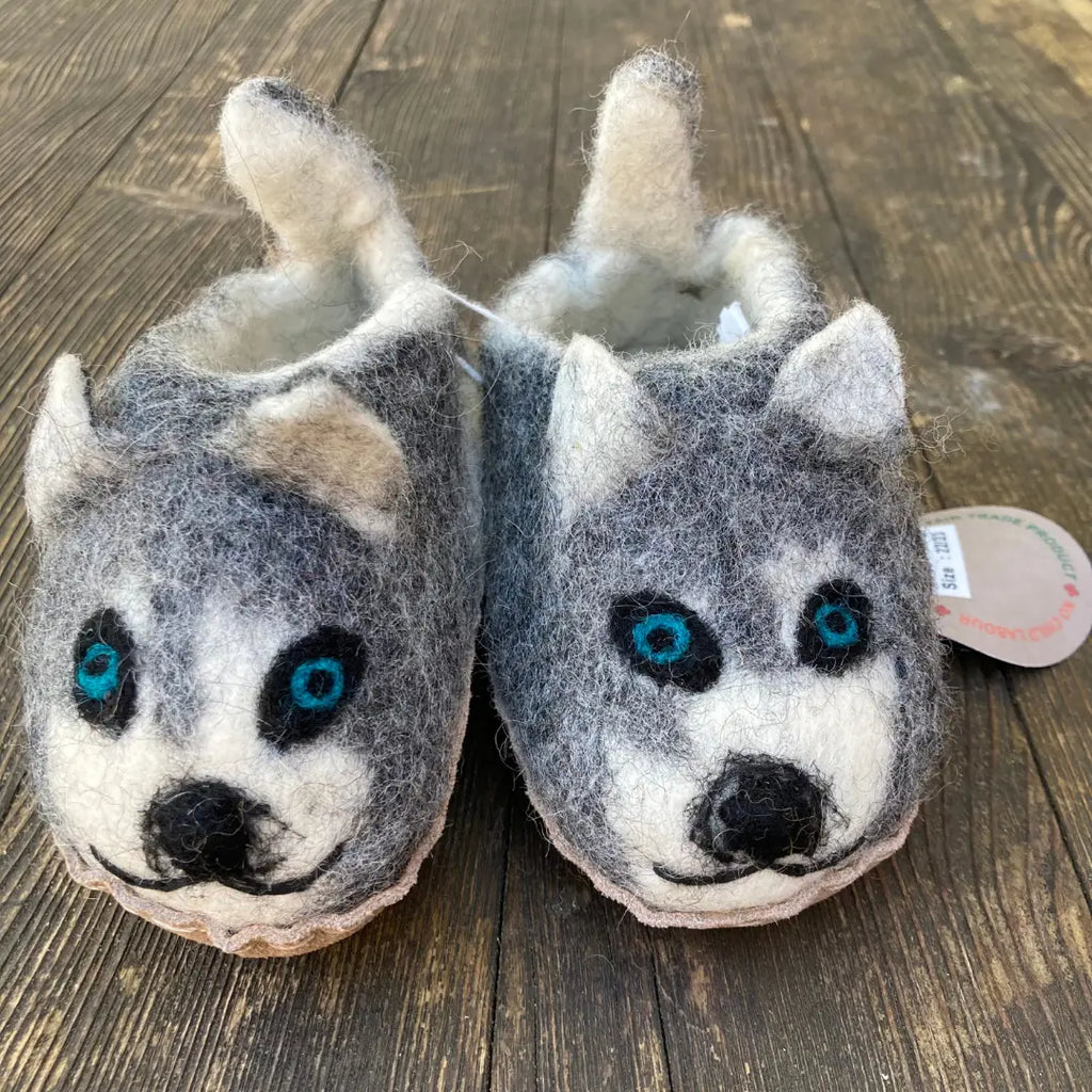 Huskies Filzpantoffeln