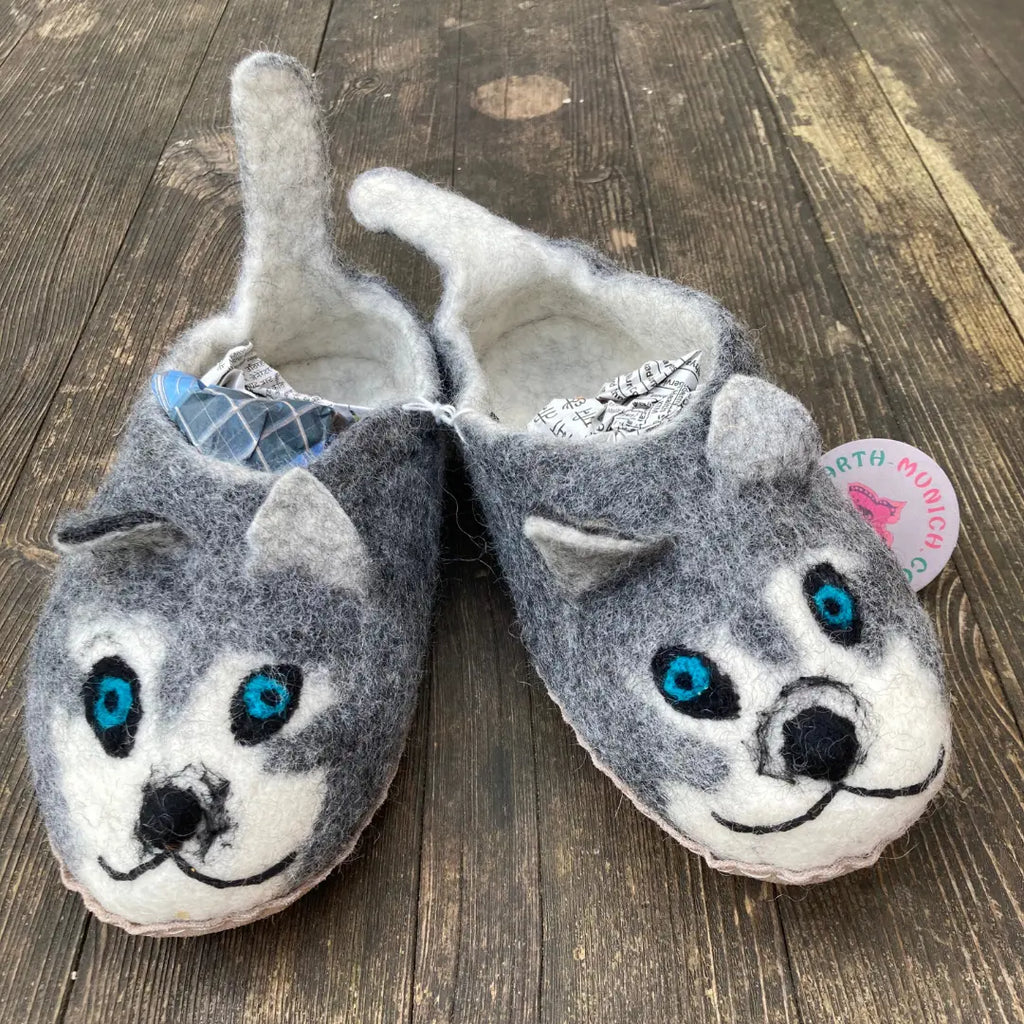 Huskies Filzpantoffeln