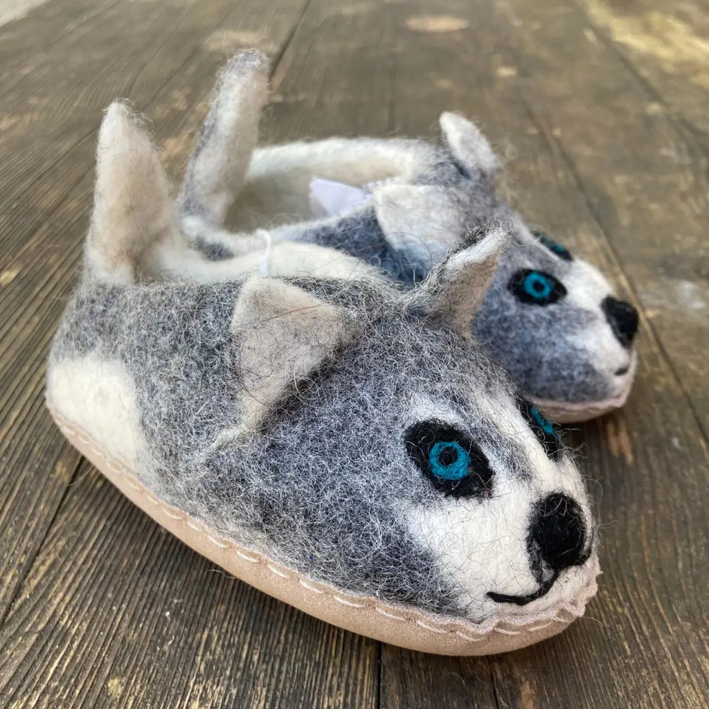 Huskies Filzpantoffeln