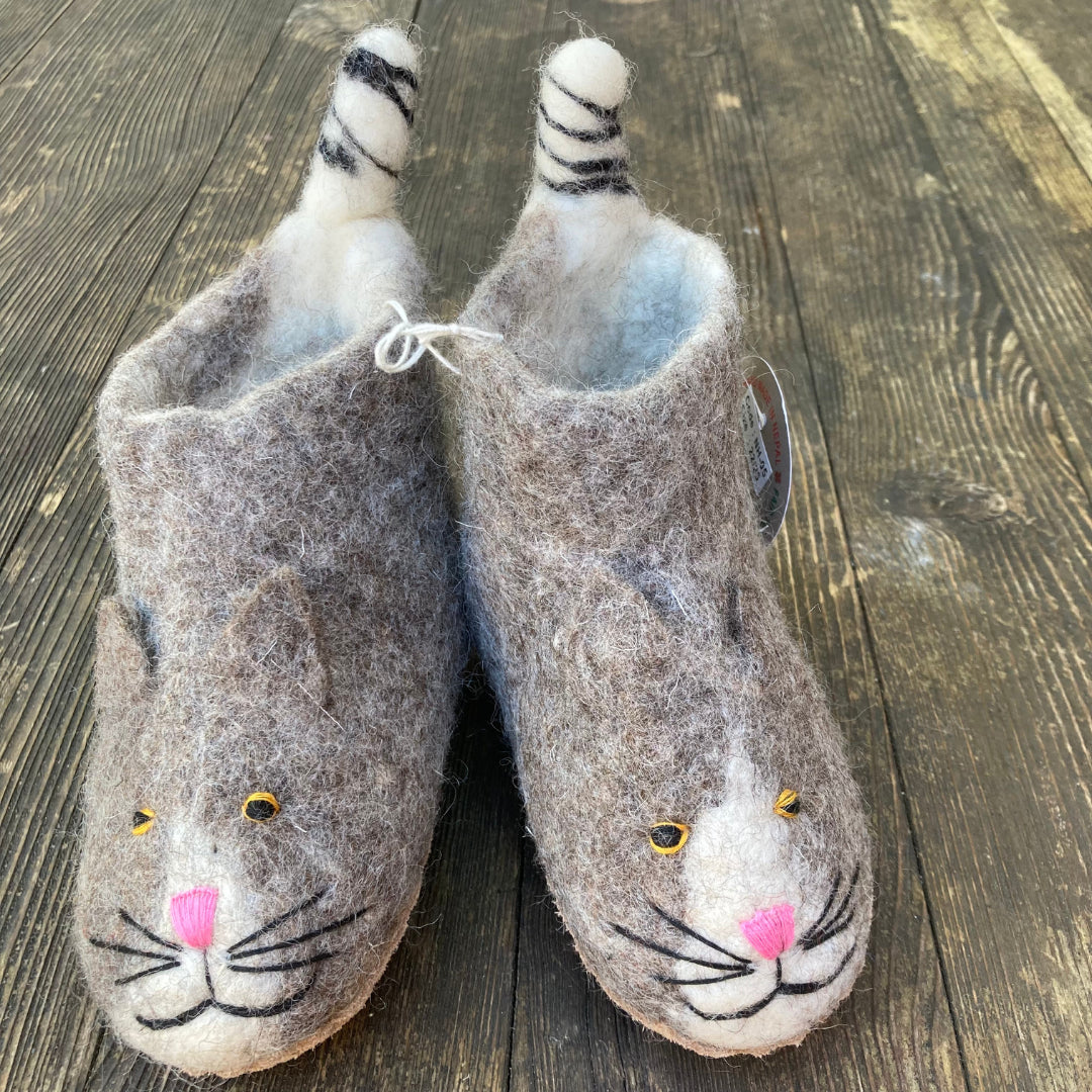 Katzen Filz Pantoffeln Boots für Kinder