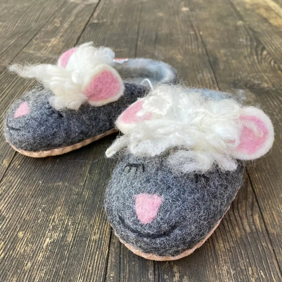 Schaf Filzpantoffeln