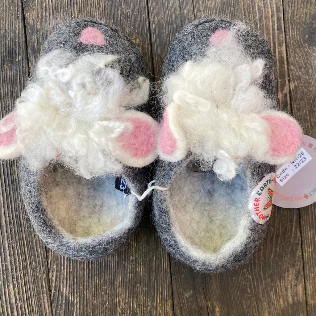 Schaf Filzpantoffeln