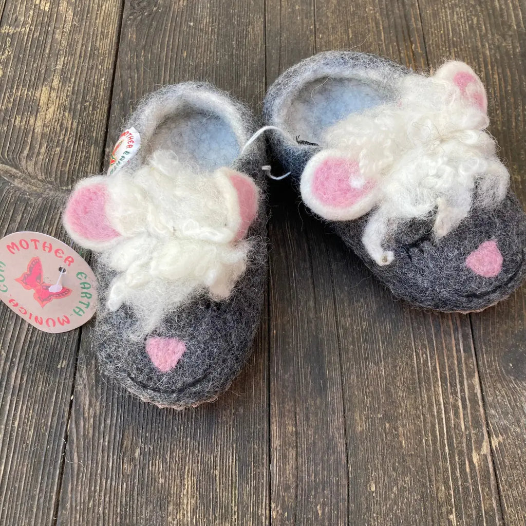 Schaf Filzpantoffeln