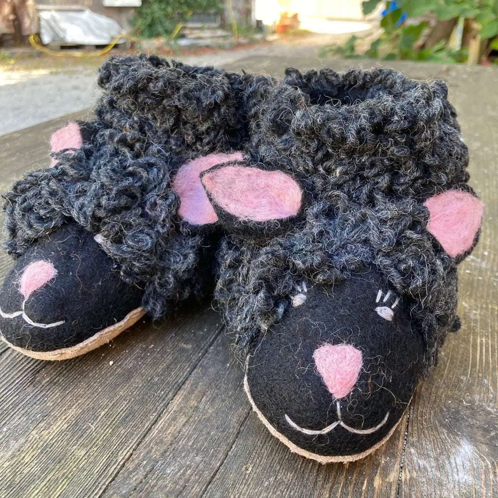 Schafe Filzpantoffeln Boots