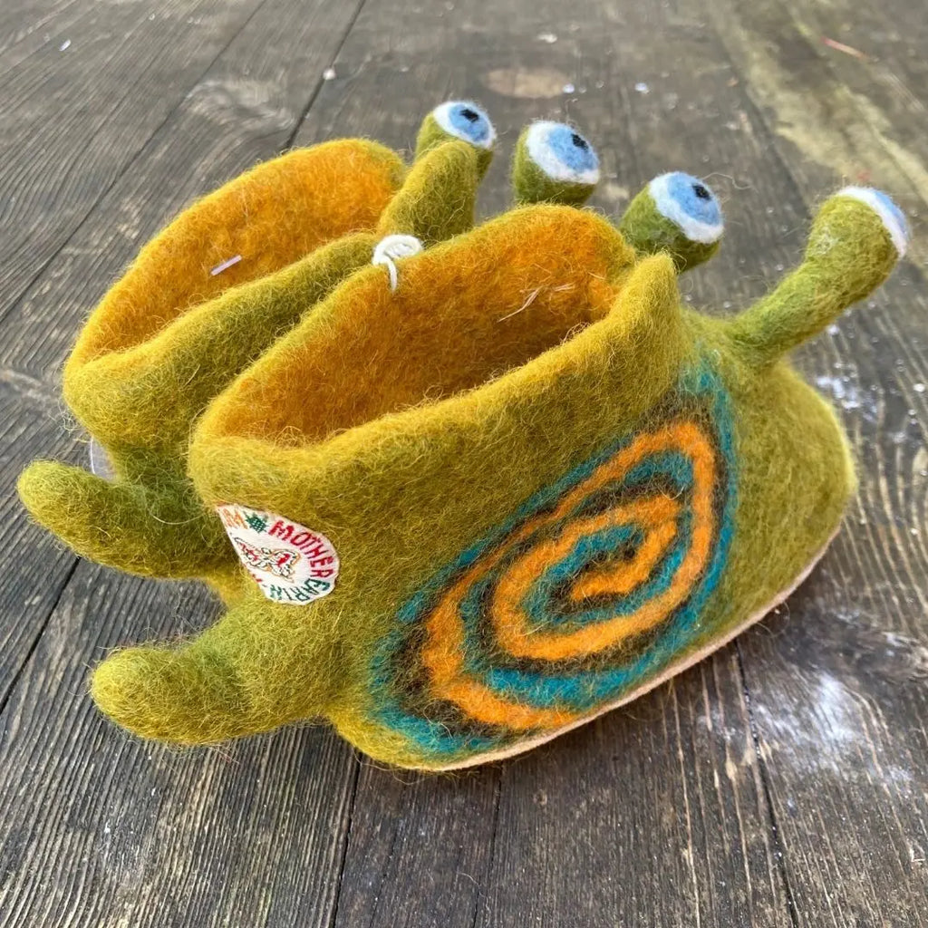 Schnecken Filzpantoffeln Boots für Kinder