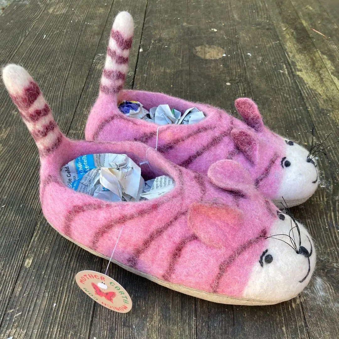 Pink Tiger Filzpantoffeln für Kinder