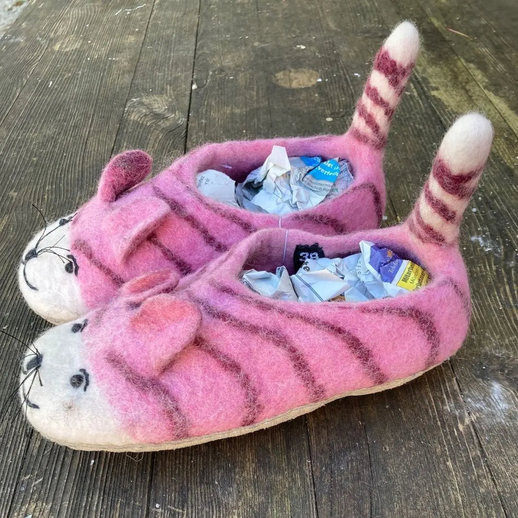 Pink Tiger Filzpantoffeln für Kinder