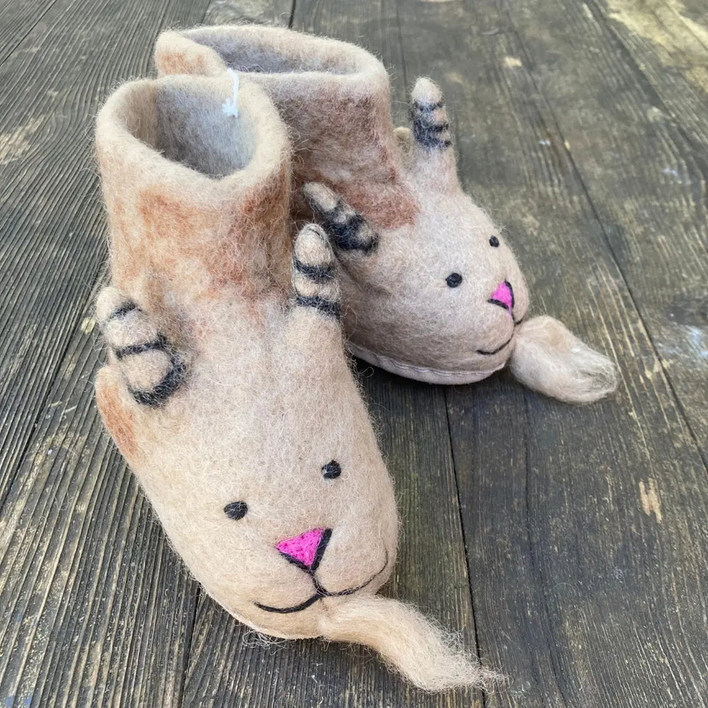 Ziegen Filzpantoffeln Boots