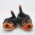 Hunde - Hausschuhe aus Filz - Kinder - handgemachte Pantoffeln mit rutschfester Wildledersohle